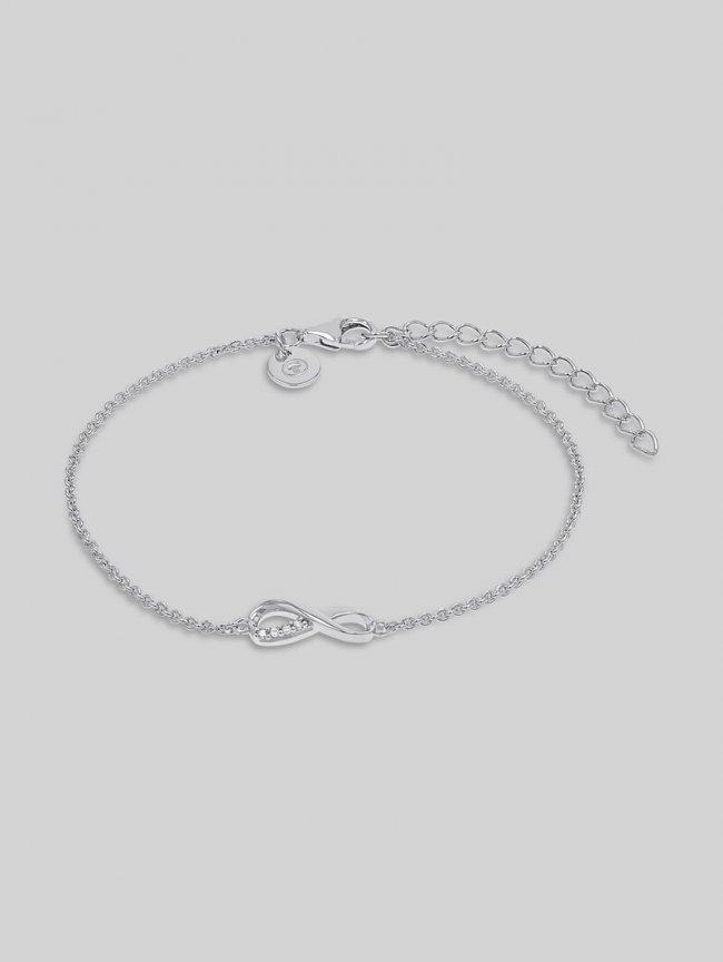 Tom Tailor Armband Infinity Silber 925 - Stein Zirkonia weiß - Silver Tom Tailor Armband Infinity Silber 925 - Stein Zirkonia weiß - Silver