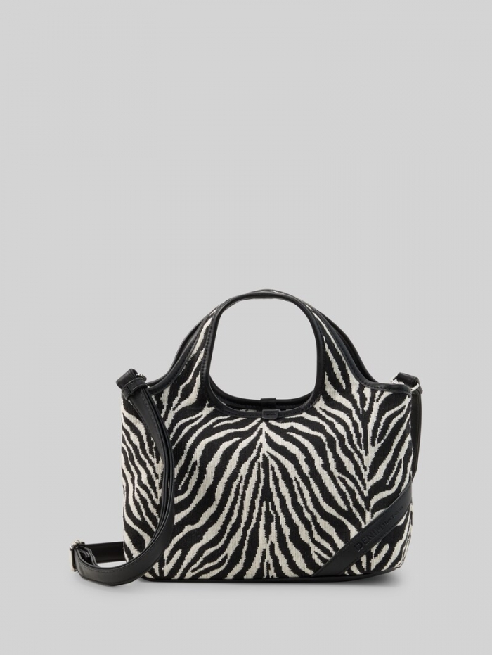 Tom Tailor TTLIDORA S Shopper mit Logo-Badge - Animal Black Tom Tailor TTLIDORA S Shopper mit Logo-Badge - Animal Black
