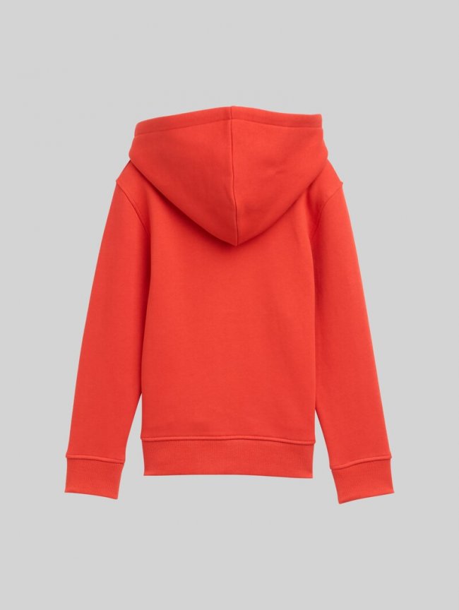 Tom Tailor Hoodie Sweatshirt mit Logo-Print - Soft Red Tom Tailor Hoodie Sweatshirt mit Logo-Print - Soft Red