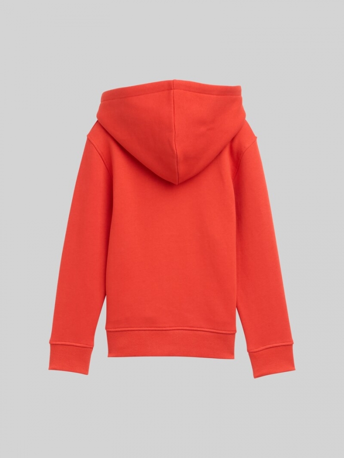 Tom Tailor Hoodie Sweatshirt mit Logo-Print - Soft Red Tom Tailor Hoodie Sweatshirt mit Logo-Print - Soft Red