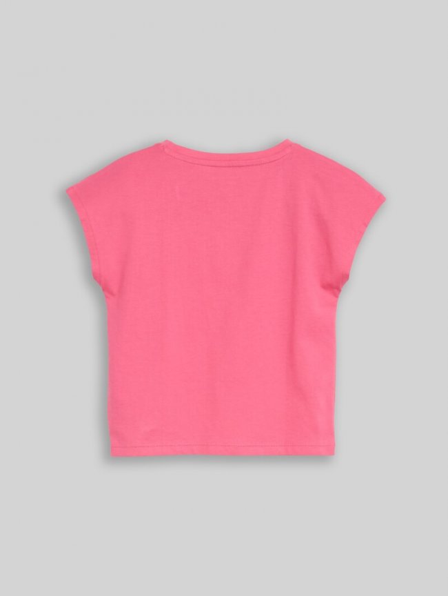 Tom Tailor T-Shirt mit Knoten-Detail - Flashy Pink Tom Tailor T-Shirt mit Knoten-Detail - Flashy Pink