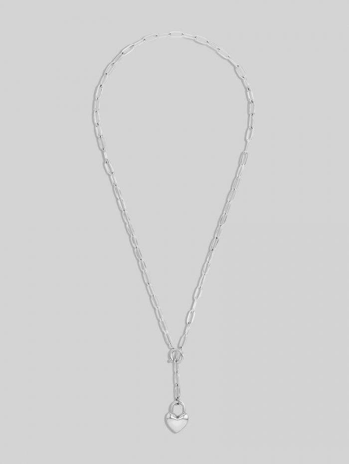 Tom Tailor Halskette mit Herz Anhänger aus Edelstahl silber - Silver Tom Tailor Halskette mit Herz Anhänger aus Edelstahl silber - Silver