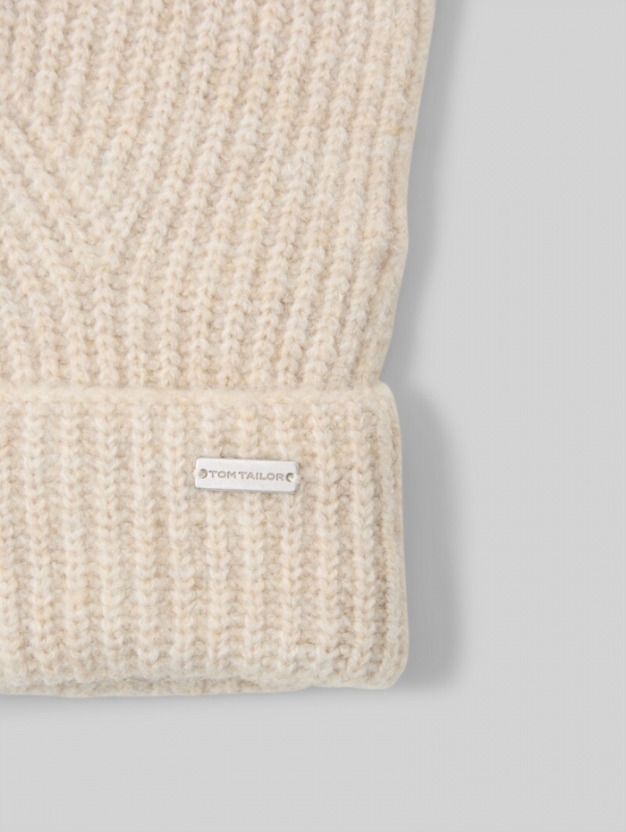 Tom Tailor Cosy Fäustlinge - Sand Stone Beige Melange Tom Tailor Cosy Fäustlinge - Sand Stone Beige Melange