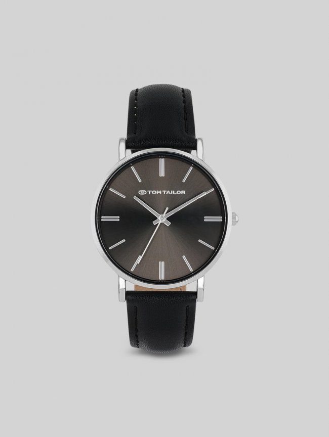 Tom Tailor Armbanduhr silber - Ziffernblatt schwarz mit 36mm - Silver Tom Tailor Armbanduhr silber - Ziffernblatt schwarz mit 36mm - Silver