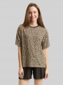 Tom Tailor Pyjama-Set mit Leopardenmuster - Braun-mittel-allover