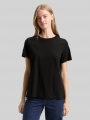 Tom Tailor Loose Fit T-Shirt mit Glitzer-Stickerei - Deep Black Tom Tailor Loose Fit T-Shirt mit Glitzer-Stickerei - Deep Black