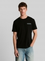 Tom Tailor Basic T-Shirt mit Logo-Print - Deep Sea Black Tom Tailor Basic T-Shirt mit Logo-Print - Deep Sea Black