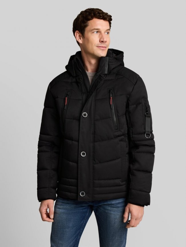 Tom Tailor Puffer-Jacke mit abnehmbarer Kapuze - Black Tom Tailor Puffer-Jacke mit abnehmbarer Kapuze - Black