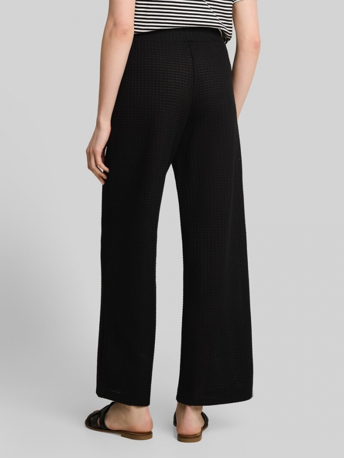 Tom Tailor Wide Leg Strickhose - Deep Black Tom Tailor Wide Leg Strickhose - Deep Black