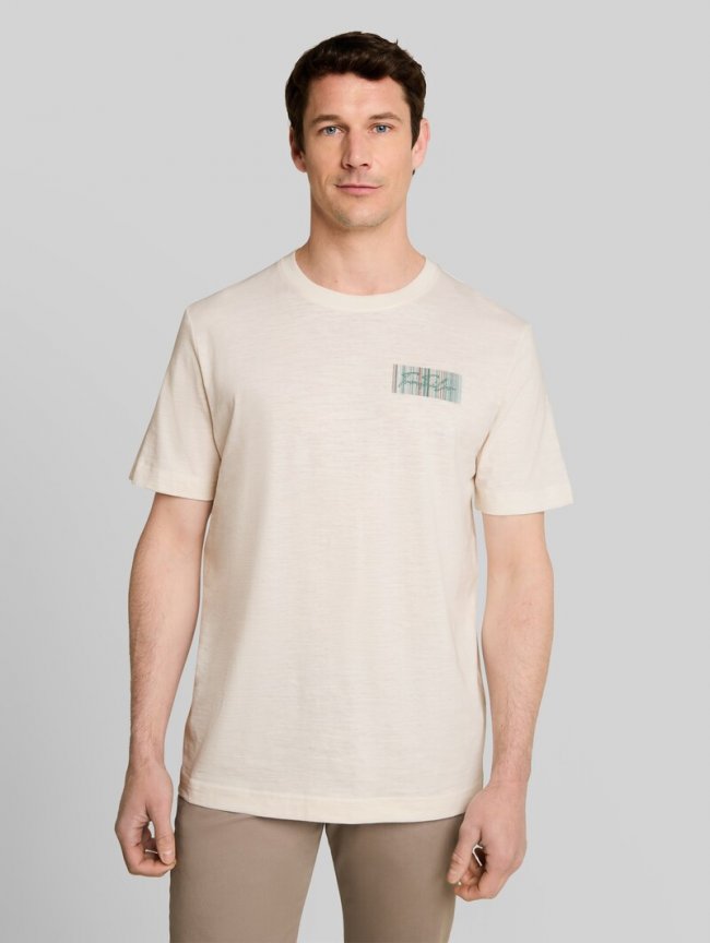 Tom Tailor T-Shirt mit Logo-Print - Gardenia White Tom Tailor T-Shirt mit Logo-Print - Gardenia White