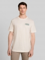 Tom Tailor T-Shirt mit Logo-Print - Gardenia White