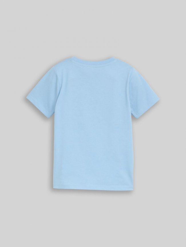 Tom Tailor T-Shirt mit Foto-Print - Light Cloudy Blue Tom Tailor T-Shirt mit Foto-Print - Light Cloudy Blue