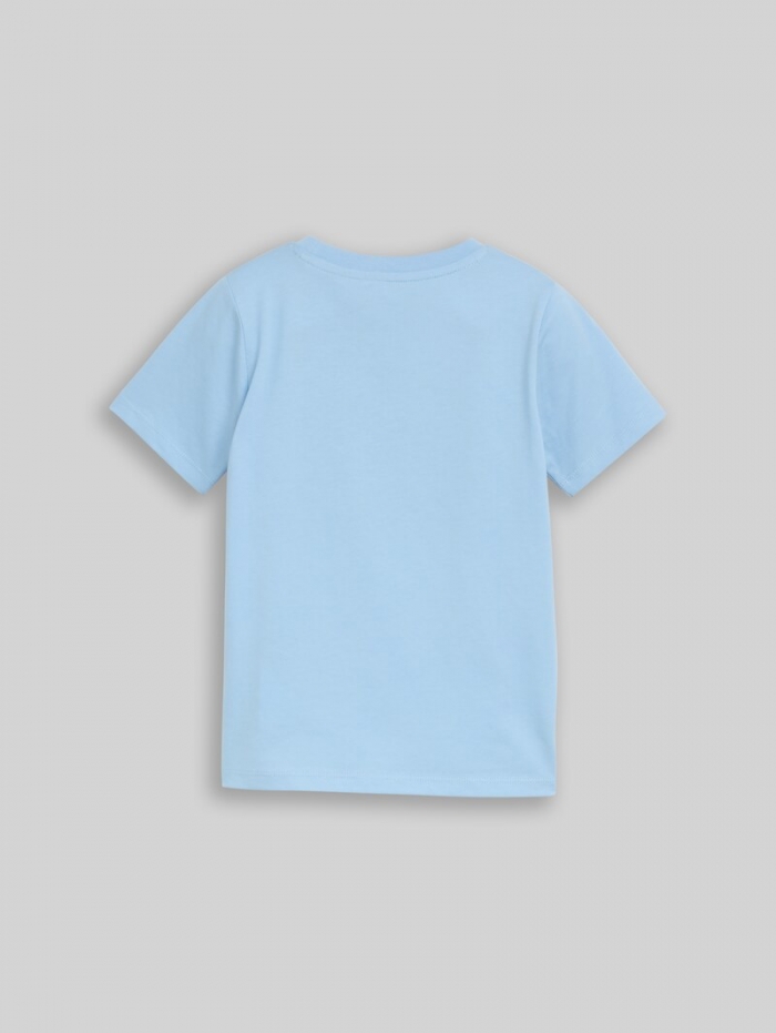 Tom Tailor T-Shirt mit Foto-Print - Light Cloudy Blue Tom Tailor T-Shirt mit Foto-Print - Light Cloudy Blue
