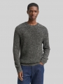 Tom Tailor Strickpullover mit Rundhalsausschnitt - Black White Mouline Tom Tailor Strickpullover mit Rundhalsausschnitt - Black White Mouline