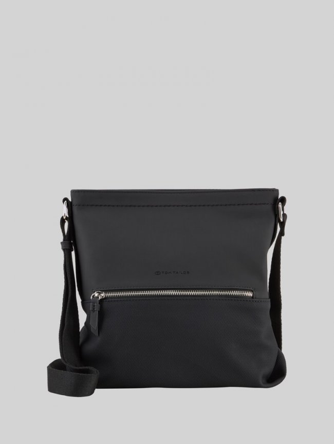 Tom Tailor TTERIN M Umhängetasche aus Lederimitat - Schwarz / Black Tom Tailor TTERIN M Umhängetasche aus Lederimitat - Schwarz / Black