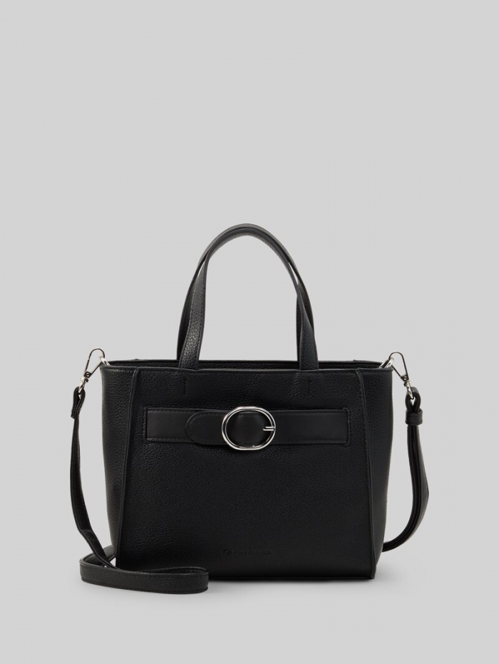 Tom Tailor TTELIORA M Shopper mit Gürteldetail - Schwarz / Black Tom Tailor TTELIORA M Shopper mit Gürteldetail - Schwarz / Black
