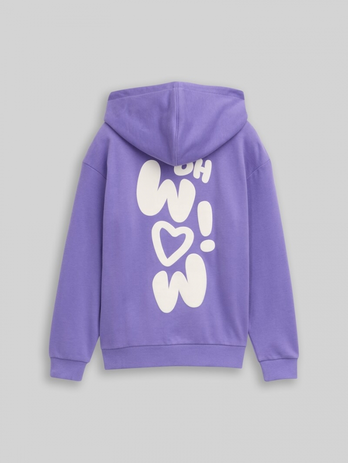 Tom Tailor Oversize Hoodie Sweatshirt mit Rückenprint - Vervain Lilac Tom Tailor Oversize Hoodie Sweatshirt mit Rückenprint - Vervain Lilac