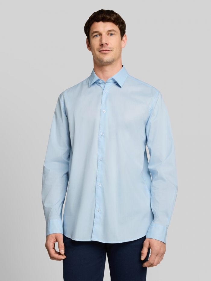 Tom Tailor Regular Fit Hemd mit Stretch - Light Metal Blue Tom Tailor Regular Fit Hemd mit Stretch - Light Metal Blue