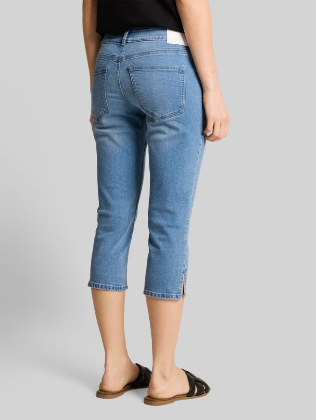 Tom Tailor TTJONA SKINNY Capri Jeans - Light Stone Blue Denim Tom Tailor TTJONA SKINNY Capri Jeans - Light Stone Blue Denim