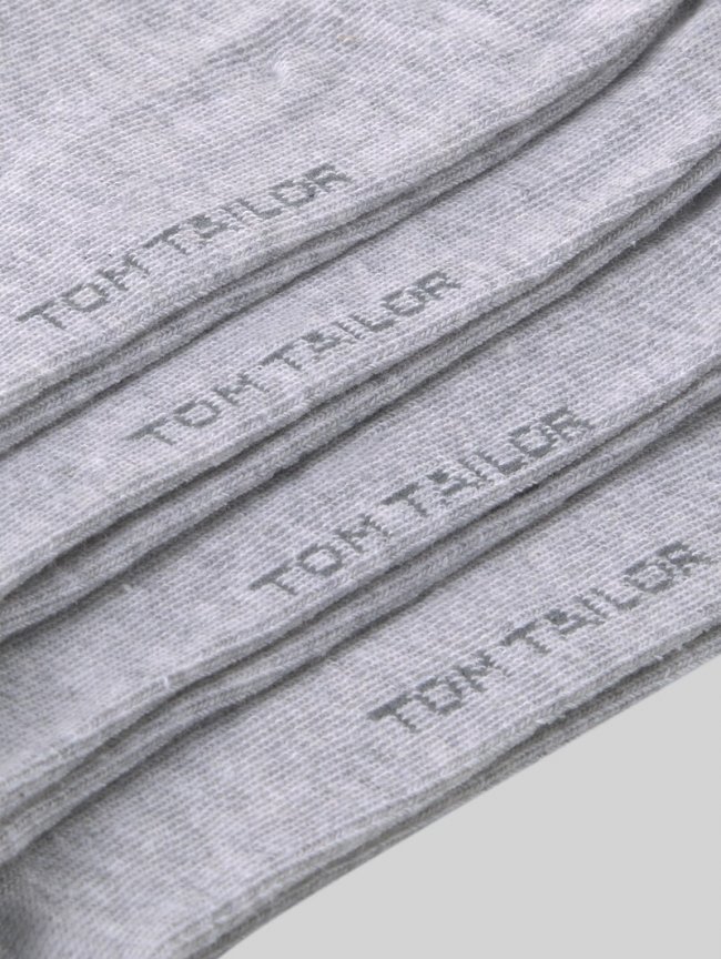 Tom Tailor Sneakersocken im 4er-Pack - Silver Grey Tom Tailor Sneakersocken im 4er-Pack - Silver Grey