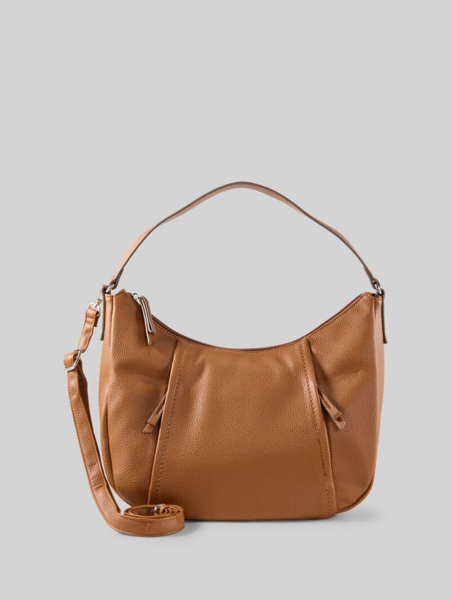 Tom Tailor TTBECA M Beuteltasche mit Reißverschluss-Details - Cognac / Brandy