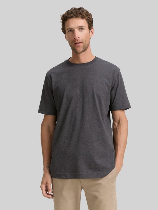 Tom Tailor T-Shirts aus Baumwolle im 2er-Pack - Dark Grey Melange Tom Tailor T-Shirts aus Baumwolle im 2er-Pack - Dark Grey Melange