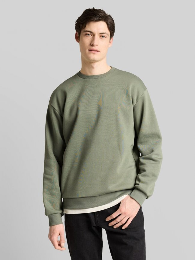 Tom Tailor Basic Sweatshirt - Dusty Mid Olive Tom Tailor Basic Sweatshirt - Dusty Mid Olive