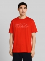 Tom Tailor T-Shirt mit Logo-Print - Orange Red
