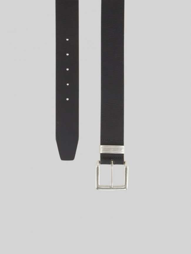 Tom Tailor TTJACOB Ledergürtel mit eckiger Dornschließe - Black Uni Tom Tailor TTJACOB Ledergürtel mit eckiger Dornschließe - Black Uni