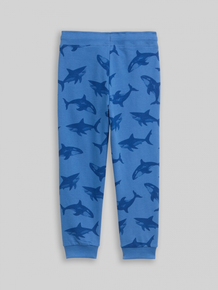 Tom Tailor Basic Jogginghose mit Allover-Print - Blue Shark Orca Print Tom Tailor Basic Jogginghose mit Allover-Print - Blue Shark Orca Print