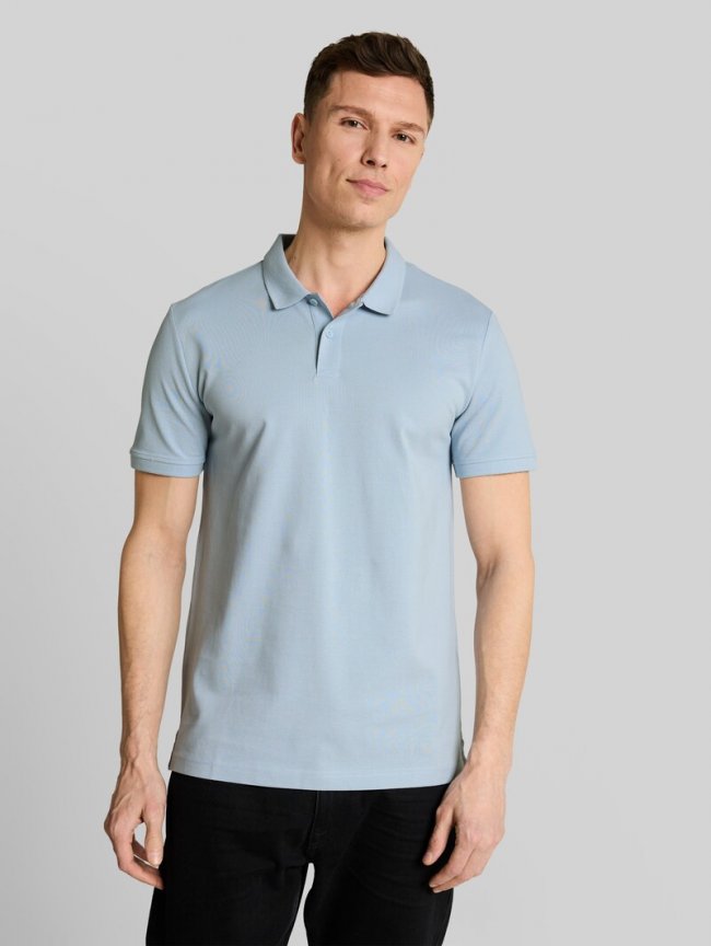 Tom Tailor Piqué Poloshirt aus Baumwolle - Smart Light Blue Tom Tailor Piqué Poloshirt aus Baumwolle - Smart Light Blue