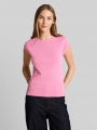 Tom Tailor Slim Fit T-Shirt mit Rippstruktur - Soft Blush Rose Tom Tailor Slim Fit T-Shirt mit Rippstruktur - Soft Blush Rose