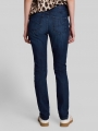 Tom Tailor TTEDDA SLIM Jeans mit Leo-Print im Umschlag - Dark Blue Denim Tom Tailor TTEDDA SLIM Jeans mit Leo-Print im Umschlag - Dark Blue Denim