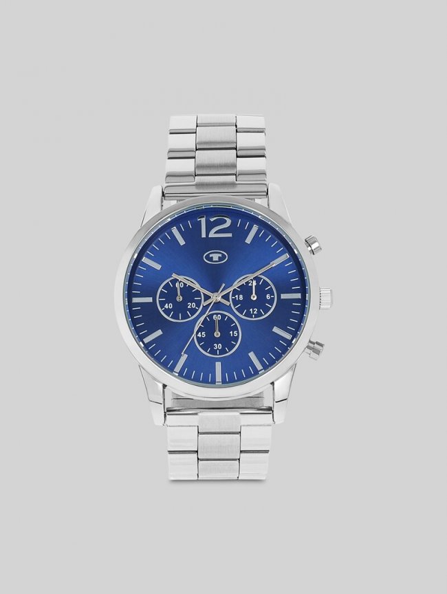 Tom Tailor Armbanduhr aus Edelstahl silber mit 42mm - Silver Tom Tailor Armbanduhr aus Edelstahl silber mit 42mm - Silver