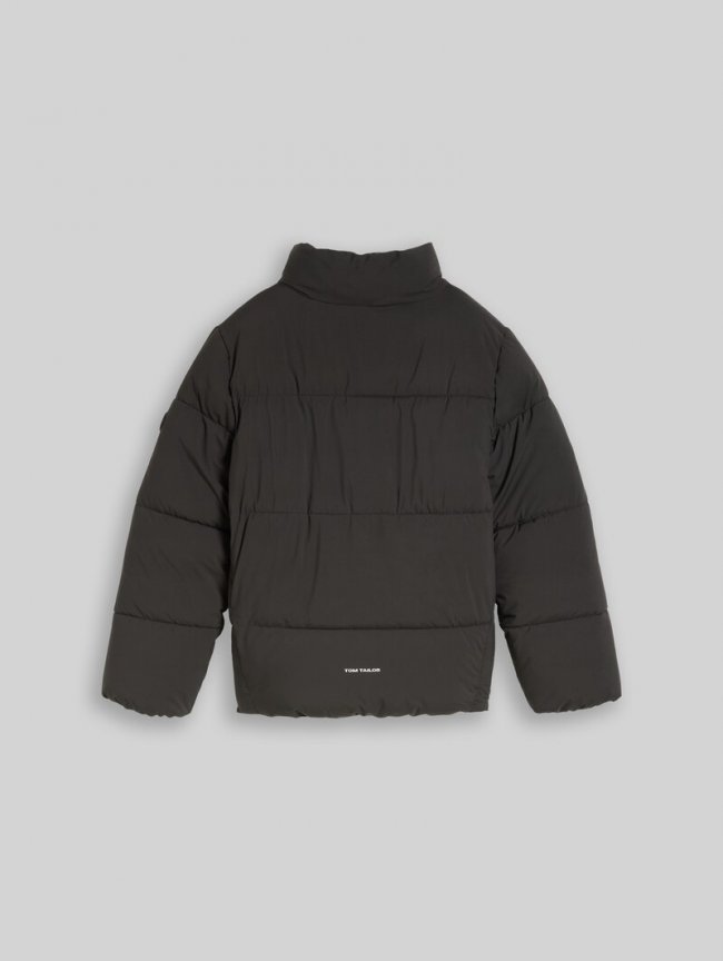 Tom Tailor Puffer-Jacke aus wasserabweisendem Material - Coal Mine Grey Tom Tailor Puffer-Jacke aus wasserabweisendem Material - Coal Mine Grey