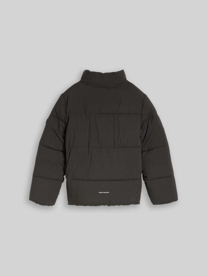Tom Tailor Puffer-Jacke aus wasserabweisendem Material - Coal Mine Grey Tom Tailor Puffer-Jacke aus wasserabweisendem Material - Coal Mine Grey