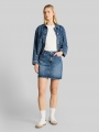 Tom Tailor Mini-Jeansrock mit Herz-Print - Mid Blue Laser Hearts Denim Tom Tailor Mini-Jeansrock mit Herz-Print - Mid Blue Laser Hearts Denim