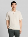 Tom Tailor Strick-Poloshirt aus Baumwolle - Gardenia White Tom Tailor Strick-Poloshirt aus Baumwolle - Gardenia White