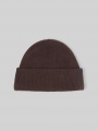Tom Tailor Beanie Mütze mit Kaschmir-Anteil - Dark Chocolate Brown Melange