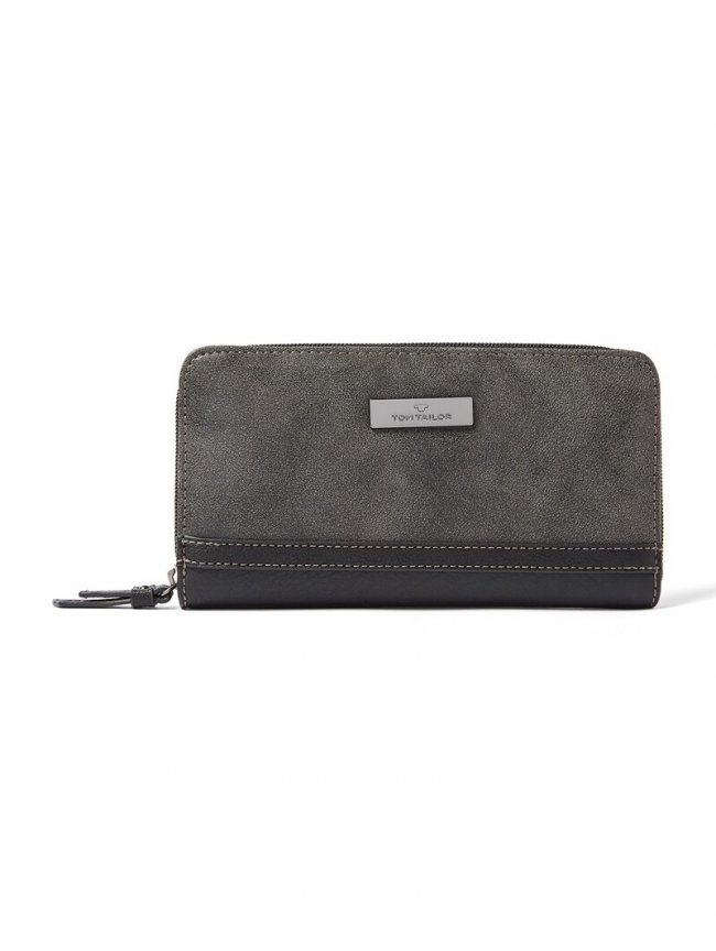 Tom Tailor TTELIN Portemonnaie mit Logo-Applikation - Schwarz / Black Tom Tailor TTELIN Portemonnaie mit Logo-Applikation - Schwarz / Black