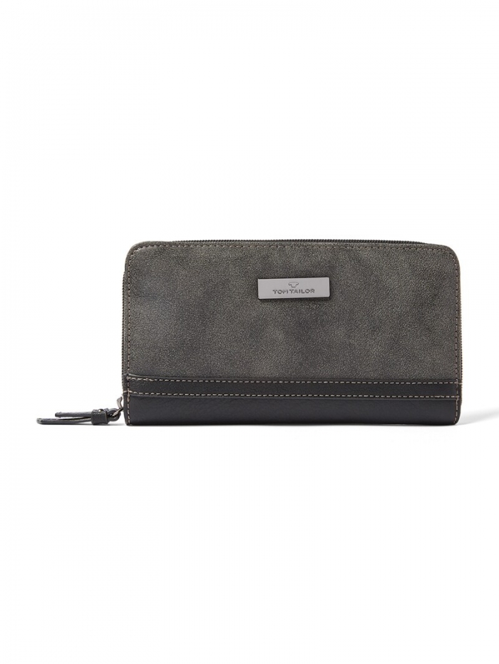 Tom Tailor TTELIN Portemonnaie mit Logo-Applikation - Schwarz / Black Tom Tailor TTELIN Portemonnaie mit Logo-Applikation - Schwarz / Black