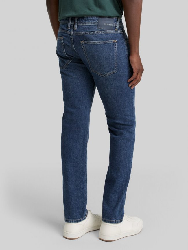Tom Tailor TTPIERS SLIM Jeans - Used Dark Stone Blue Denim Tom Tailor TTPIERS SLIM Jeans - Used Dark Stone Blue Denim