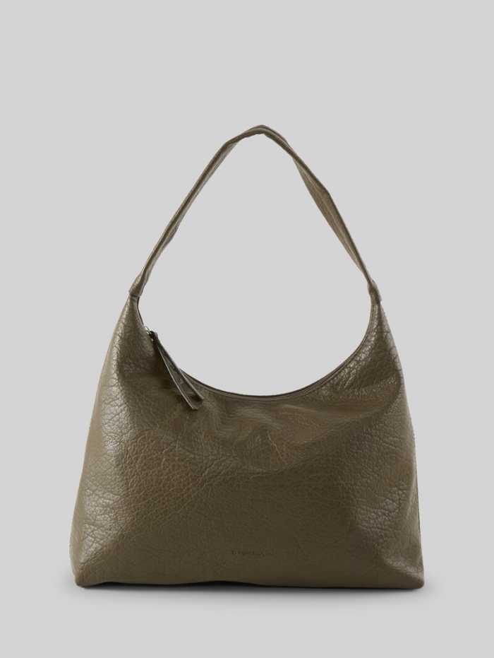 Tom Tailor TTEVELINA M Beuteltasche aus Lederimitat - Khaki / Khaki Tom Tailor TTEVELINA M Beuteltasche aus Lederimitat - Khaki / Khaki