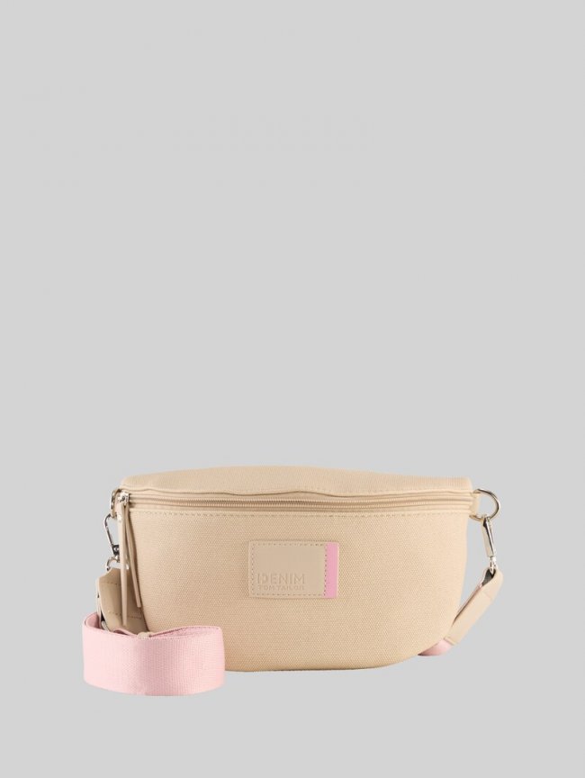 Tom Tailor TTROSIE Gürteltasche mit Logo-Badge - Beige / Beige Tom Tailor TTROSIE Gürteltasche mit Logo-Badge - Beige / Beige