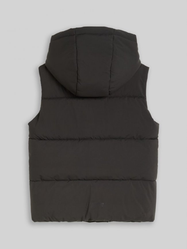 Tom Tailor Puffer-Weste mit Kapuze - Coal Mine Grey Tom Tailor Puffer-Weste mit Kapuze - Coal Mine Grey