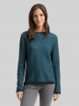 Tom Tailor Strickpullover aus Federgarn - Teal Stripe With Featheryarn Tom Tailor Strickpullover aus Federgarn - Teal Stripe With Featheryarn