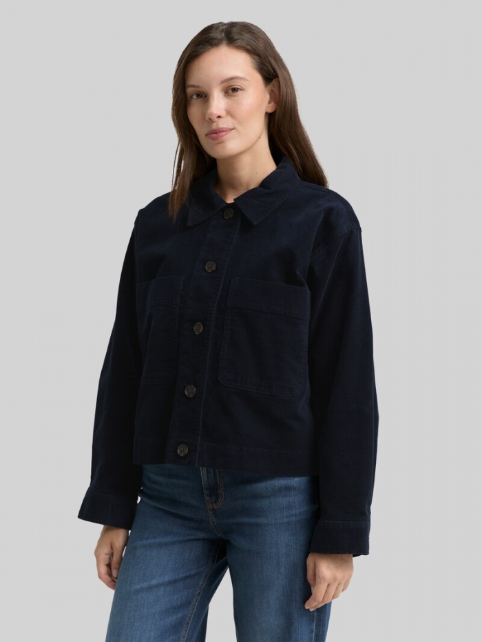 Tom Tailor Oversize Cordjacke - Lunar Eclipse Tom Tailor Oversize Cordjacke - Lunar Eclipse