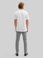 Tom Tailor TTTRAVIS SLIM Chino Hose mit Gürtel - White Navy Zig Zag Structure Tom Tailor TTTRAVIS SLIM Chino Hose mit Gürtel - White Navy Zig Zag Structure