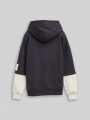 Tom Tailor Oversize Hoodie Sweatshirt im 2-in-1-Look - Coal Grey Tom Tailor Oversize Hoodie Sweatshirt im 2-in-1-Look - Coal Grey