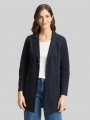 Tom Tailor Slim Fit Mantel mit aufgesetzten Taschen - Blue Melange Pique Tom Tailor Slim Fit Mantel mit aufgesetzten Taschen - Blue Melange Pique